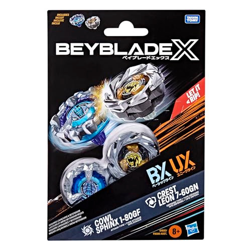 Beyblade X Dual Pack Cowl Sphinx 1-80Gf And Crest Leon 7-60Gn