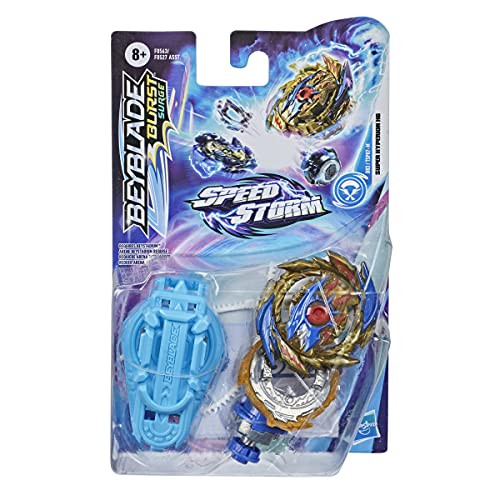 Beyblade Burst Surge Speedstorm Super Hyperion H6 Spinning Top Starter Pack - Attack Type Battling Game Top With Launcher, Toy For Kids