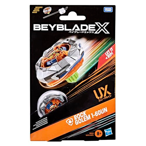 Beyblade X Rock Golem 1-60Un Ux Starter Pack With Spinning Top And Launcher