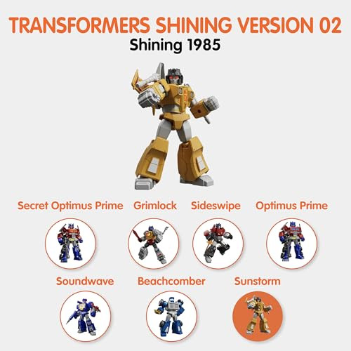 Blokees Officially Licensed Transformers Action Figures, Transformers Shining Version(Sv) 02- Shining 1985 (Blind Box) Figures-Single Box