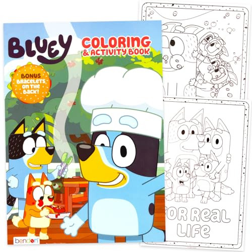 Bluey Gel Pen Set For Kids - Bundle With 20 Colorful Gel Pens, Coloring And Activity Book, Stickers, More  Bluey Activity Set For Kids, Boys, Girls