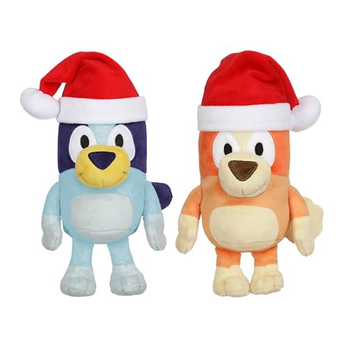 Bluey Plush Stuffed Animals Pack Of 2, 16-23Ãƒæ’Ã‚¢Ãƒ¢Ã¢‚¬Å¡Ã‚¬ÃƒŠã‚, Soft, Captain And Holiday Plush Figure Toys, Cuddly Stuffed Animals For Kids Ages 3+