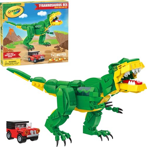 Brickcraft Officially Licensed Crayola Crayon Powered Rocket Ship With Astronaut Included 543 Pieces Multicolored Brick Building Set