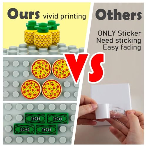 Brotex City Food Accessories - Building Block Friends Animals Bricks, People House Kitchen Farm Restaurant Moc Pieces Parts, Classic Party Favors Toys For Boys Girls