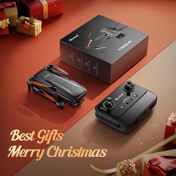Bwine F7Mini 4K Video 8K Photo Drones With Camera For Adults, 3-Axis Gimbal Eis, 249G Faa-Exempt, Over 6Km Transmission, Ai Gps Smart Return, Follow, Waypoint, Orbit Fly, Better For Beginner 32Mins