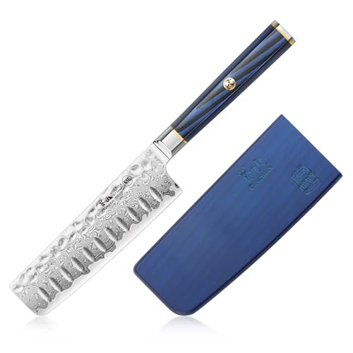 Cangshan Kita Series Nakiri Knife, X-7 Damascus Steel (5-Inch)