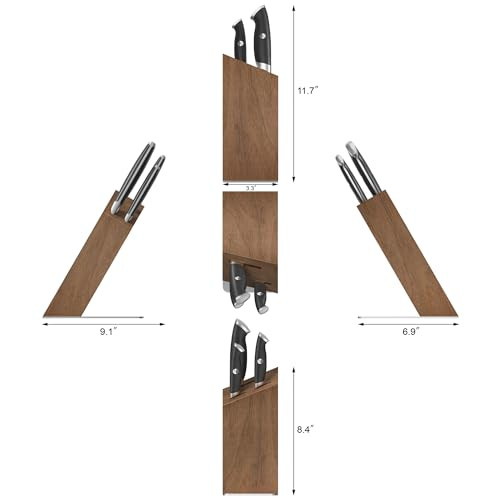 Cangshan Thomas Keller Signature Collection 4-Piece Knife Block Set, Black