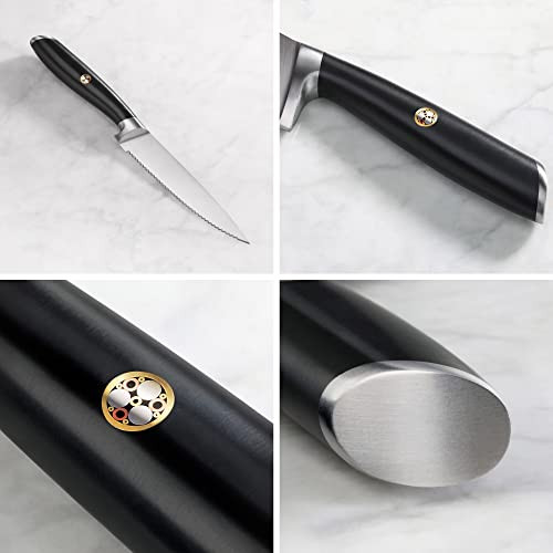 Cangshan L Series 5-Inch Serrated Utility Knife, Forged German Steel,1027389