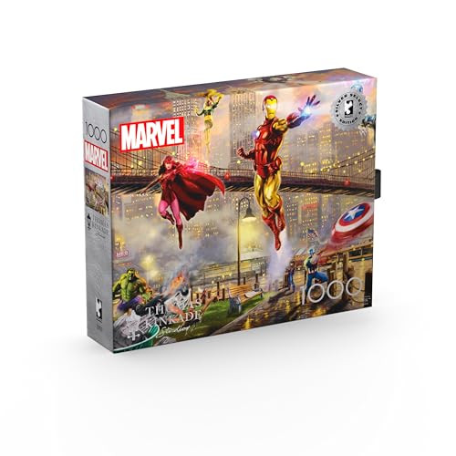 Ceaco Buffalo Games Silver Select Marvel Comics Iron Man Jigsaw Puzzle By Thomas Kinkade Studios Ãƒæ’Ã‚¢Ãƒ¢Ã¢‚¬Å¡Ã‚¬Ãƒ¢Ã¢Š¬Ã…Œ 1000-Piece Premium Puzzle For Adults With Foil Accents