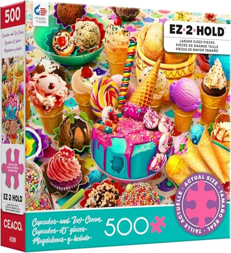 Ceaco - Cakes & Ice Cream - 500 Larger Sized Piece Jigsaw Puzzle