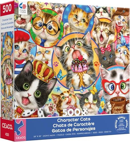 Ceaco - Character Cats - 500 Piece Jigsaw Puzzle