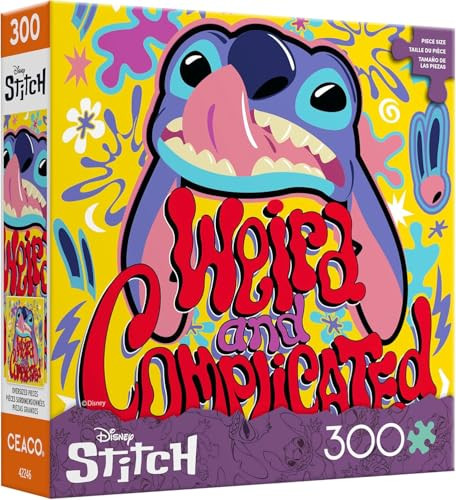 Ceaco - Disney - Stitch - Weird & Complicated - Large Piece Jigsaw Puzzle For Adults