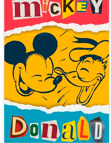 Ceaco - Disney - Little Mickey And Donald Posters - 5 In 1 Multipack Jigsaw Puzzles - Relaxing And Fun Activity For Adults