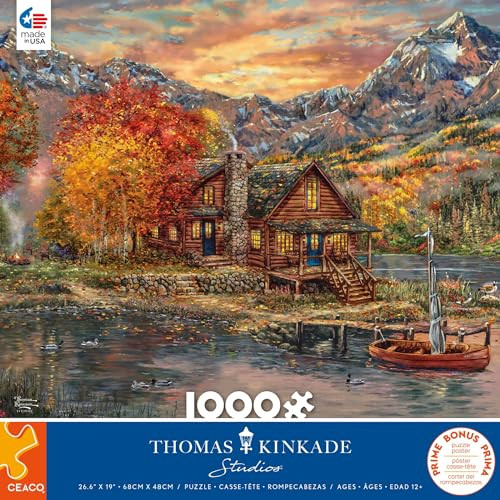 Ceaco - Thomas Kinkade - A Perfect Fall Day - 1000 Piece Jigsaw Puzzle