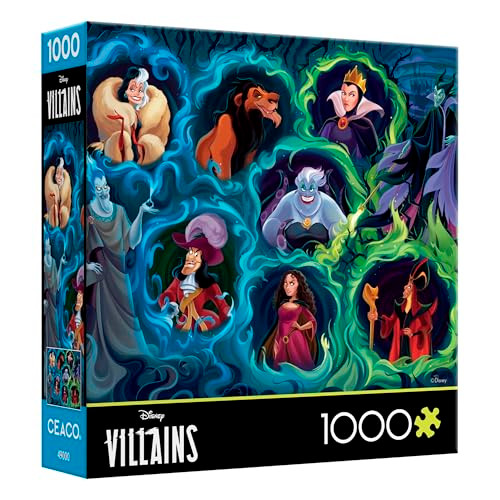 Ceaco - Disney - Villains - 1000 Piece Jigsaw Puzzle For Adults - Challenging Puzzle Perfect For Game Nights - Finished Size Is 26.5 X 19