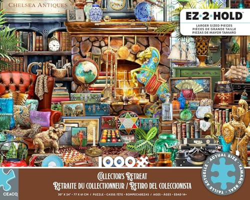 Ceaco - Ez2Hold - Collector'S Retreat - 1000 Piece Jigsaw Puzzle For Adults - Challenging Puzzle Perfect For Game Nights - Finished Size Is 30 X 24