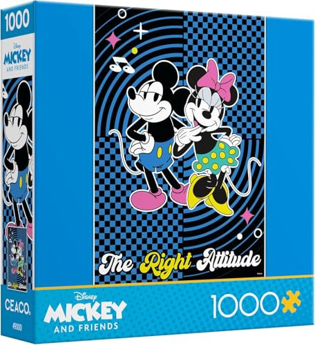 Ceaco - Disney - Mickey And Friends - The Right Attitude - 1000 Piece Jigsaw Puzzle