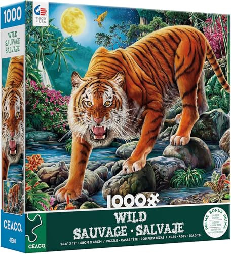 Ceaco - Wild - Night Tigers - 1000 Piece Jigsaw Puzzle