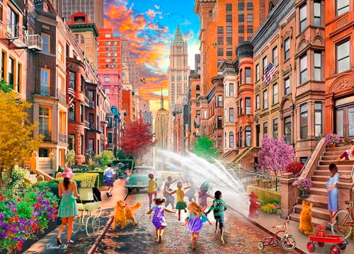 Ceaco - David Maclean - Hot Summer Days Nyc - 1000 Piece Jigsaw Puzzle