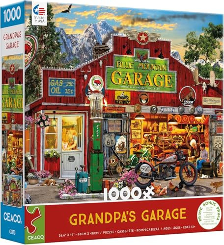 Ceaco - Grandpa'S Garage - 1000 Piece Jigsaw Puzzle