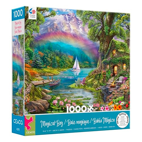 Ceaco - 1000 Piece Jigsaw Puzzle - Steve Sundram - Magical Bay - Relaxing And Fun Activity For Adults