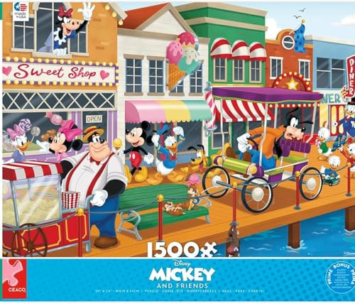 Ceaco - Disney - Mickey & Friends Boardwalk Fun - 1500 Piece Jigsaw Puzzle