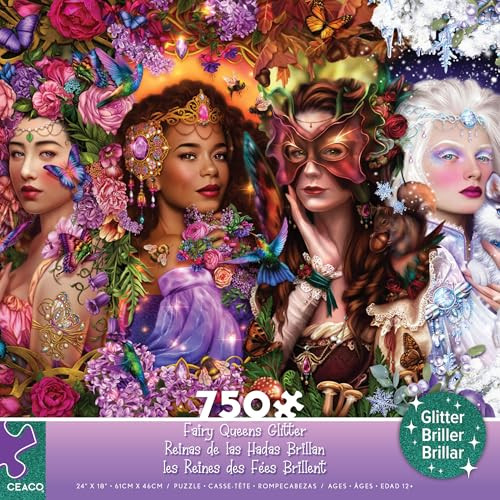 Ceaco - Glitter - Fairy Queens - 750 Piece Jigsaw Puzzle