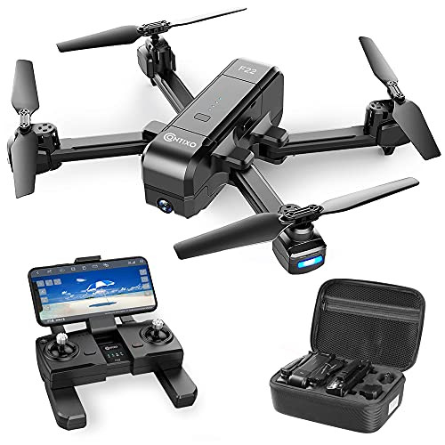 Contixo F19 Drone With 1080P Hd Fpv Camera, 20 Min Flight 360Ãƒæ’Ã¢‚¬Å¡ÃƒŠã‚° Flips Brushless Motor Rc Quadcopter With Altitude Hold, Obstacle Avoidance, Follow Me For Novice Beginner'S Kids And Adults, 2 Batteries