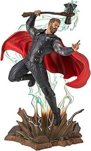 Diamond Select Toys Marvel Movie Milestones: Avengers Infinity War: Thor Resin Statue, Black, 16 Inches