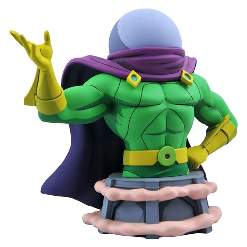 Diamond Select Toys Marvel Animated: Mysterio 1:7 Scale Resin Bust, Multicolor, 6 Inches