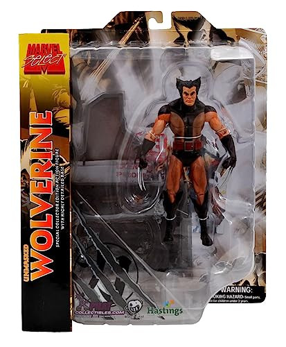 Diamond Select Toys Marvel Select Unmasked Wolverine Figure