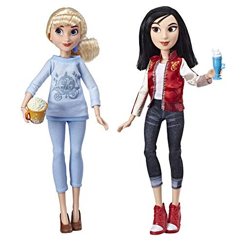 Disney Princess Ralph Breaks The Internet Movie Dolls, Cinderella And Mulan Dolls With Comfy Clothes And Accessories