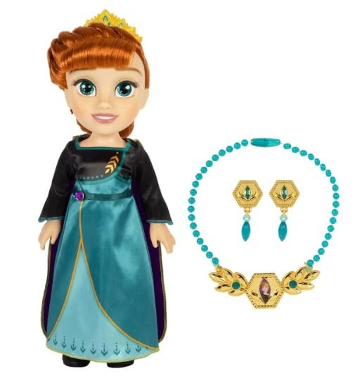 Disney Princess Disney Style With Me 14" Toddler Doll With Child Sized Jewelry -Anna