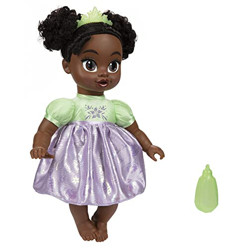 Disney Princess Tiana Baby Doll With Baby Bottle & Tiara