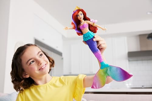 Disney Princess Mattel Disney Princess Toys, Ariel Swimming Mermaid Fashion Doll With Color-Change Hair & Tail, Inspired By The Little Mermaid Movie ( Exclusive)
