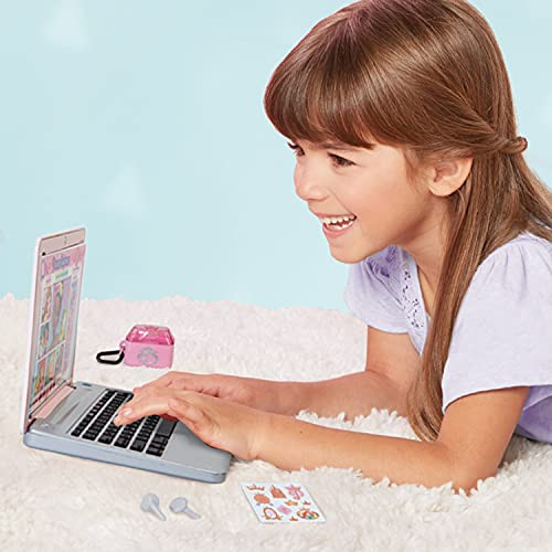 Disney Princess Style Collection Laptop With Phrases, Sound Effects & Music Girls Toy Pretend Laptop