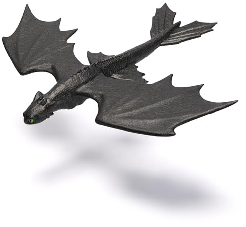 Dreamworks Dragons - Krokmou Flying Figure 38 Cm - Articulated Krokmou Figurine That Flies When You Launch - Children'S  - Children'S Toy 4+ Years Old Inspired By The Movie How To Train Your