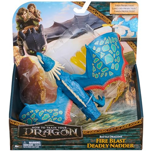 Dreamworks Dragons, Battle Dragons, Fire Blast Deadly Nadder, 10Ãƒæ’Ã‚¢Ãƒ¢Ã¢‚¬Å¡Ã‚¬ÃƒŠã‚ Action Figure, Kids Toys For Boys & Girls Ages 4 And Up