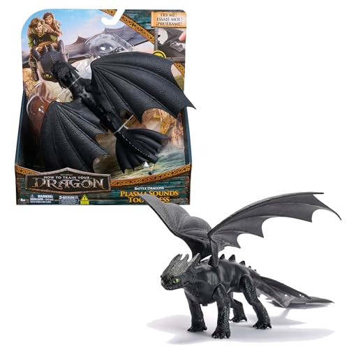 Dreamworks Dragons, Battle Dragons, Plasma Sounds Night Fury, 13Ãƒæ’Ã‚¢Ãƒ¢Ã¢‚¬Å¡Ã‚¬ÃƒŠã‚ Action Figure, Kids Toys For Boys & Girls Ages 4 And Up
