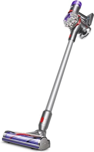 Dyson V7 Advanced Cordless Stick Vacuum Cleaner - Silver - Light Weight And To Clean Up High, Battery Operated, Portable, Carpet And Hard Floor Cleaning + Usb A To C Cable
