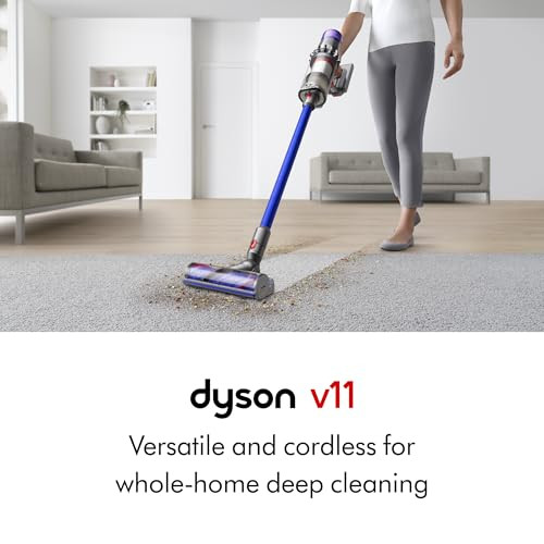 Dyson V11 Cordless Stick Vacuum, Large, Nickel/Blue