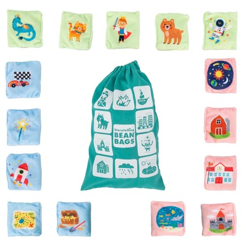 Educational Insights Storytelling Bean Bags - Tactile Bean Bags For Kids Classroom, Includes 15 Bean Bags,  For Ages 3+