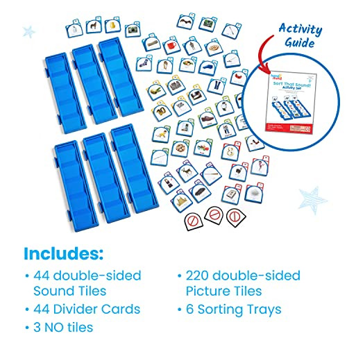 Hand2Mind Sort That Sound Activity Set, Phonemic Awareness, Esl Teaching Materials, Science Of Reading Manipulatives, Letter Sounds For Kindergarten, Speech Therapy Tools, Phonics Flash Cards