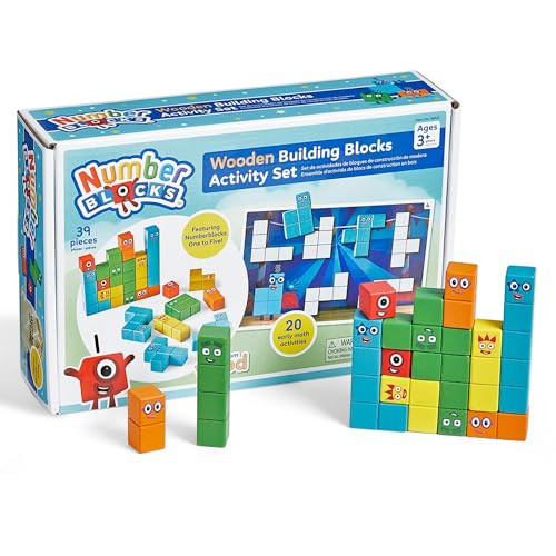Hand2Mind Numberblocks Wooden Building Blocks Activity Set, Wood Stacking Toy, Counting Blocks, Numbers For Toddlers, Math Games, Logic Puzzles, Preschool Learning Activities, Kids Birthday