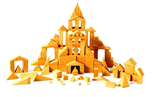 Hand2Mind Manipulite Foam Wood-Look Geoblocks