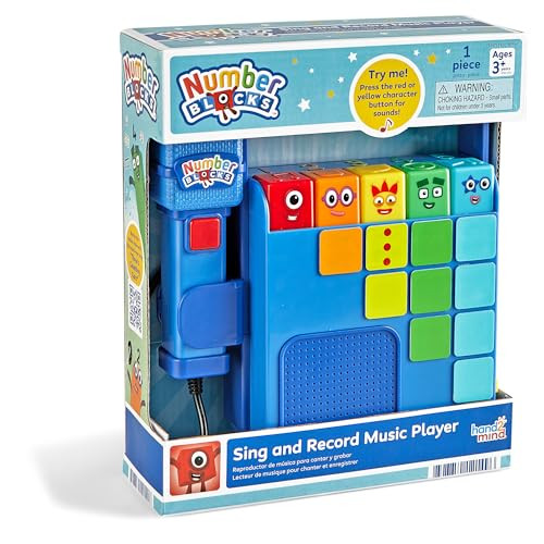 Hand2Mind Numberblocks Sing And Record Music Player, Kids Karaoke Microphone, Musical Toys, Toddler Boombox, Counting Toys, Preschool Math Learning Activities, Numbers For Toddlers, Birthday s