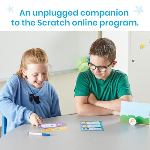 Hand2Mind Scratch Block-Based Coding Student Activity, Learn To Code, Computer Science And Programming For Kids, Stem Activities, Stem Classroom, Coding For Kids 8-12, Science Teacher Supplies