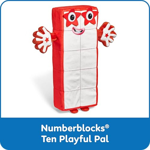 Hand2Mind Numberblock Ten Playful Pal, Plush Figure Toys, Numbers For Toddlers, Cute Stuffies, Preschool Math Learning Toys, Stuffed Animal, Small Plushies, Counting Blocks, Birthday s For Kids