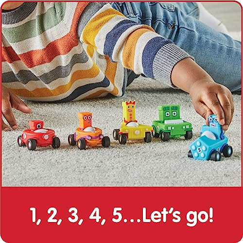 Hand2Mind Numberblocks Mini Vehicles, Race Car Toys, Toy Vehicle Playsets, Play Figure Playsets, Small Figurines For Kids, Number Toys, Counting Toys, Math Toys For Kids 3-5, Birthday s For Kids