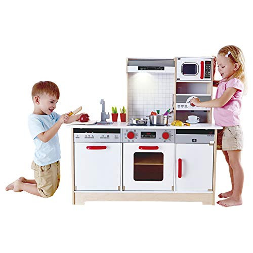 Hape Kids All-In-1 Wooden Play Kitchen With Accessories (E3145)